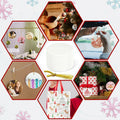 Ceramic Sublimation Ornaments Round 4pcs Bulk Heat Press Blanks Porcelain