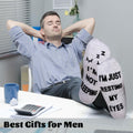 ZXGXLAW Funny 'I'm Not Sleeping' Socks for Dad Men Grandpa – Single Pair