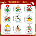 Capoda 36 Sets Christmas Suncatchers Ornaments DIY Art Elegant Decorations