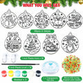 Capoda 36 Sets Christmas Suncatchers Ornaments DIY Art Elegant Decorations