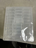 WLLHYF 31pcs Clear Plastic Bead Storage Containers Organizer Box Hinged Lid