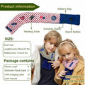 YISHIQI Kids Heated Scarf Rechargeable Neck Warmer with Power Bank