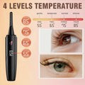 Sawjay Heated Eyelash Curler USB-C Rechargeable 4 Temp Settings Black