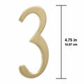 Whitehall Design-It House Number 2 Plaque – 4.75" Gold Finish