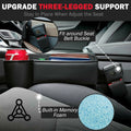 Upgrade Car Side Gap Filler Organizer Black with Cup Holder & Hooks