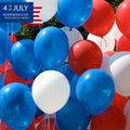 30PCS Red White Blue Latex Balloons 12IN 4th of July Party Decoration