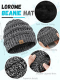 Warm Fleece Hat, Gloves & Scarf Set - Touchscreen Compatible, Unisex 3PCS