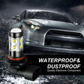 dawfall 2-Pack H10 50W 6000K White Fog Lamp Bulbs Waterproof Universal