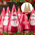 Zhanmai 3 Pc Paper Mache Cones 5.9x2.75in Cardboard Craft DIY Ornament
