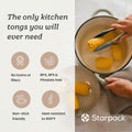 Starpack 'Get a Grip' 9" Silicone Kitchen Tongs BBQ Heat Resistant 600°F