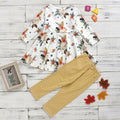 Aimaopao Toddler Girls Red Floral Tunic Top & Pants Set Size 6T