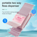 LIAMOSS Twin-Line Dental Flossers 104 Count Pink Shred Resistant Picks