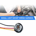 fasebeek 2-Pack 1157 Socket Harness Adapter Gray Universal Car Truck Van