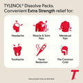 BB04/27 Tylenol Extra Strength 500mg Berry Flavor Dissolve Packs 12ct New