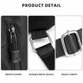 Sofanler Drawstring Backpack Gym Bag with Shoes Compartment Black