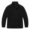 KAIDER Women's Plus Size Polar Fleece Pullover Jacket Black Quarter-Zip Long