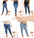 Hybrid & Company Super Comfy Stretch Women's Skinny Maternity Jeans S Light Wash