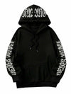 GORGLITTER Women's Halloween Hoodie Black Medium Oversized Sweatshirt