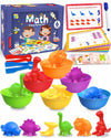 Yetonamr Montessori Counting Dinosaurs Educational Toy Set for Kids