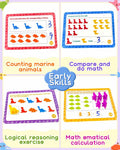 Yetonamr Montessori Counting Dinosaurs Educational Toy Set for Kids