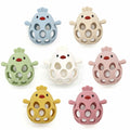 KIAANS Baby Teething Toy Silicone Hollow Chick White BPA Free Sensory Teether