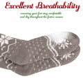 Kiddokids Women's Fuzzy Slipper Socks with Grippers Warm Cozy Fleece - One Size