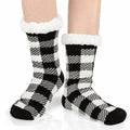 Kiddokids Women's Fuzzy Slipper Socks with Grippers Warm Cozy - One Size