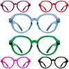 BLUELESS 6-Pack Oversized Reading Glasses +3.50 Metalless Screwless Spring