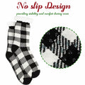 Kiddokids Women's Fuzzy Slipper Socks with Grippers Warm Cozy - One Size