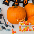 M2cbridge Halloween Resin Candy Corn Mini 3D with Eyepin 60pcs