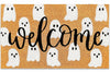 JarThenaAMCS Halloween Coir Doormat Cute Ghost Non-Slip 16.5x29 Inch