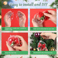 Ranchbtn 25pcs Clear Plastic Fillable Ornaments Various Sizes DIY Decor
