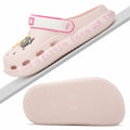 Azooken Kids Cute Clogs Slippers Pink Size 34 Lightweight Outdoor Shoes