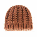 Wander Agio Women's Winter Wool Knit Beanie & Scarf Set Black 1