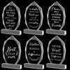 MotiMind 6 Pc Acrylic Thank You Plaques Christmas Employee Gifts Bulk