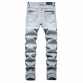 ABSECAI Men's Skinny Ripped Slim Fit Stretch Jeans Blue Size 34
