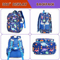 LOKESWEI Toddler Backpack 14" Blue Lightweight Durable Water-Resistant