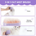 Cat Steam Brush Purple 2nd Gen Self-Cleaning Pet Hair Remover Shedding Tool
