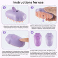 Cat Steam Brush Purple 2nd Gen Self-Cleaning Pet Hair Remover Shedding Tool