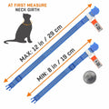 NaviTagi Cat Breakaway Reflective Soft Collar XS Red Adjustable Bell New