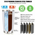 XgiftCreat 20oz Vacuum Insulated Travel Tumbler - Bonus Dad Gift Humor