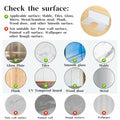COMNICO Hair Dryer Holder Wall Mount White Self Adhesive Organizer with Cord
