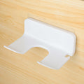 COMNICO Hair Dryer Holder Wall Mount White Self Adhesive Organizer with Cord