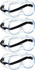 keebomed Safety Goggles 3-Pack Adjustable Soft Chemical Splash Impact