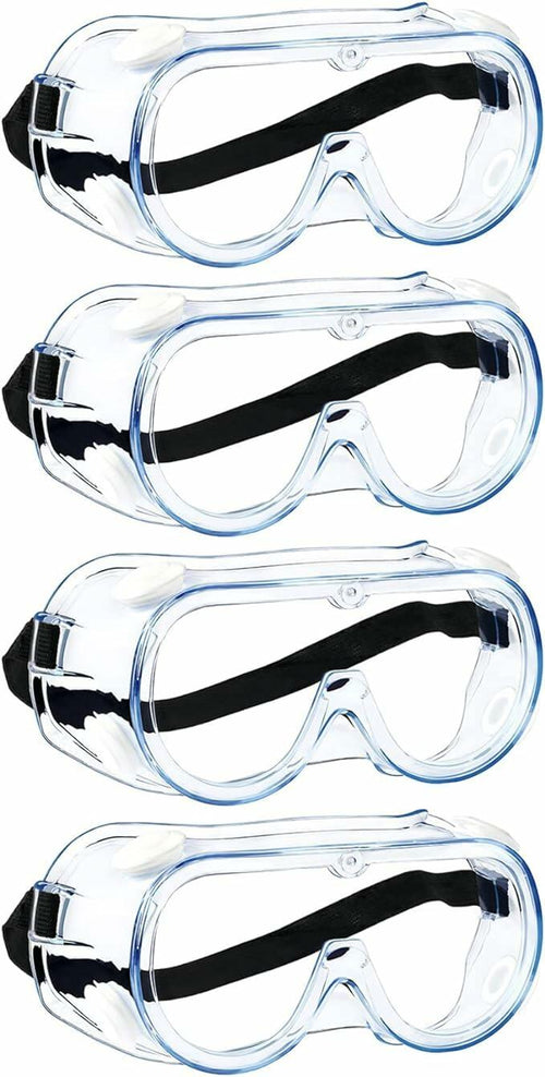 keebomed Safety Goggles 3-Pack Adjustable Soft Chemical Splash Impact