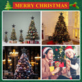 Hollowfly Mini Star Christmas Tree Topper Black Pearl 8 Inch Tree Top Decor