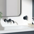 2 Pack Matte Black Stainless Steel Towel Hooks Waterproof Heavy Duty