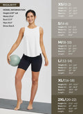 baleaf Women's White Sleeveless Workout Yoga Tank Top Loose Fit Size L