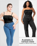 LeapBeast Strapless Shapewear Bodysuit Black L Tummy Control Bra