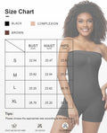LeapBeast Strapless Shapewear Bodysuit Black L Tummy Control Bra
